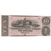 Image 1 : 1862 $10 The Confederate States of America Note T-52 CC