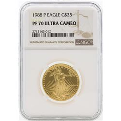 1988-P PF70 Ultra Cameo $25 Gold Eagle