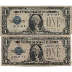 1928 $1 Silver Certificate Currency Lot of 2