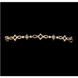 1.67 ctw Diamond Bracelet - 14KT Rose Gold