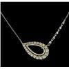 Image 2 : 1.28 ctw Diamond Necklace - 14KT White Gold