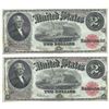 Image 1 : (2) Consecutive 1917 $2 Legal Tender