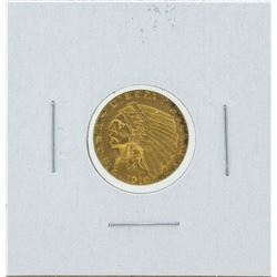 1910 $2 1-2 Indian Head Quarter Eagle Gold Coin CU