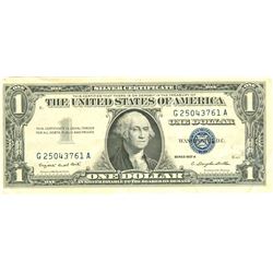 $1 XF/AV Silver Certificate Currency