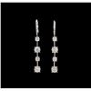 Image 1 : 14KT White Gold 2.24 ctw Diamond Earrings
