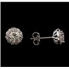 Image 2 : 1.41 ctw Diamond Earrings - 14KT White Gold