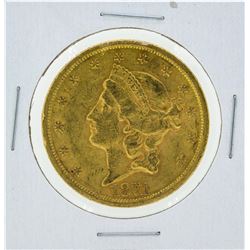 1871-S Liberty Double Eagle Gold Coin AU