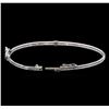 Image 3 : 14KT White Gold 0.33 ctw Diamond Bangle Bracelet