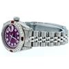 Image 7 : Rolex Stainless Steel Purple String Diamond VVS DateJust Ladies Watch