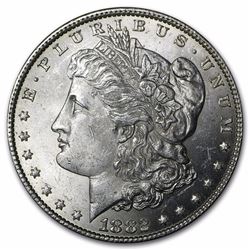 1882 Morgan Silver Dollar BU MS-63