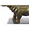 Image 3 : Wild Life, Hippopotamus, Animal edition bronze sculpture on marble base