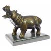 Image 9 : Wild Life, Hippopotamus, Animal edition bronze sculpture on marble base