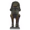 Image 10 : Chinese Guardian Lion Foo Dog Bronze Sculpture Marble Statue Figure