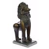 Image 5 : Chinese Guardian Lion Foo Dog Bronze Sculpture Marble Statue Figure