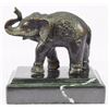 Image 1 : Happy Elephant Trunk Up Bronze Sculpture Statue Figure Figurine