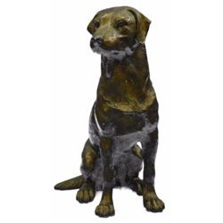 30 inches tall Labrador Retriever Genuine-Cast Bronze Figurine