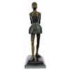 Image 10 : Ballerina Bronze Sculpture on black marble base