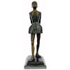 Image 1 : Ballerina Bronze Sculpture on black marble base