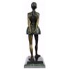 Image 7 : Ballerina Bronze Sculpture on black marble base