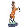 Image 4 : marble base color patina Horse Bronze Statue