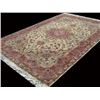 Image 5 : Silk blend baby lamb's wool pile Tabriz Rug