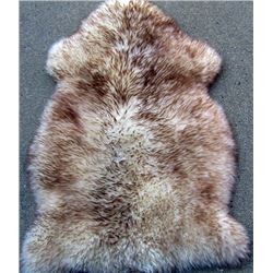 Floor rug lamb fur