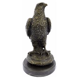 Elegant Eagle Bronze sculpture on A Marble base