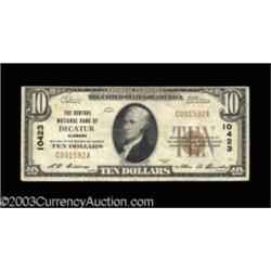 Decatur, AL $10 1929 Ty. 1 The Central NB