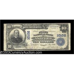 Ashford, AL $10 1902 Plain Back Fr. 628 The First NB