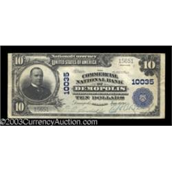 Demopolis, AL $10 1902 Plain Back Fr. 628 The Commercial NB