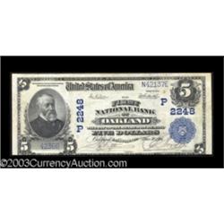 Oakland, CA $5 1902 Plain Back Fr. 605 The First NB