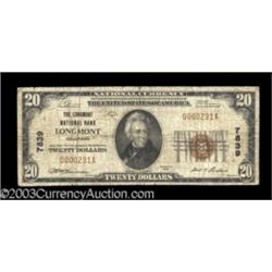 Longmont, CO $20 1929 Ty. 1 The Longmont NB