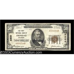 Trinidad, CO $50 1929 Ty. 1 The First NB