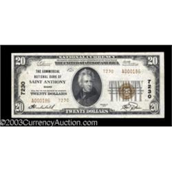 Saint Anthony, ID $20 1929 Ty. 2 The Commercial NB