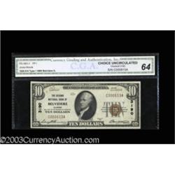 Belvidere, IL $10 1929 Ty. 1 The Second NB