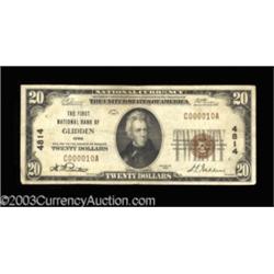 Glidden, IA $20 1929 Ty. 1 The First NB