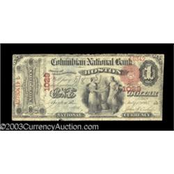 Boston, MA $1 1875 Fr. 383 The Columbian NB