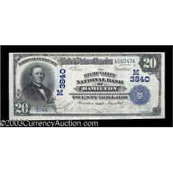 Hamilton, OH $20 1902 Date Back Fr. 644 The Miami Valley NB