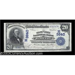 Hamilton, OH $20 1902 Date Back Fr. 644 The Miami Valley NB