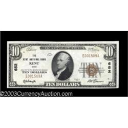 Kent, OH $10 1929 Ty. 1 The Kent NB