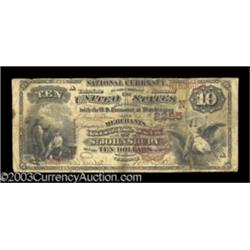 Saint Johnsbury, VT $10 1882 Brown Back Fr. 487 The Merchants NB