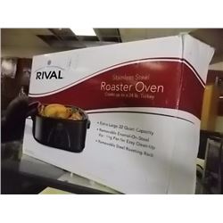RIVAL STAINLESS STEEL ROASTER - NEW IN BOX