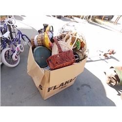 LARGE BOX OF BASKETS