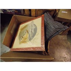 BOX - THROW PILLOWS, COIN SORTER & MORE - 2 TTL