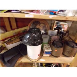 SHELF POPCORN MAKER, MIRROR & MORE