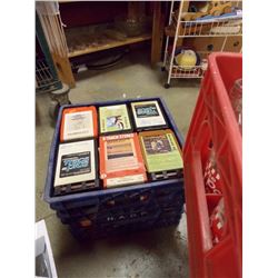 CRATE OF VINTAGE 8-TRACK TAPES