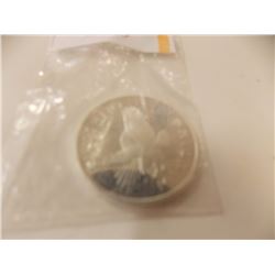 SILVER ROUND - 1/2 OZ SUNDHINE MINTING - .999 FINE SILVER WITH DECODER ON BACK - EAGLE & SUN MOTIF