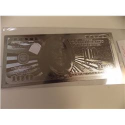 GOLD FOIL BILL - 24K - USA $100