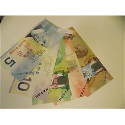 CURRENCY BILLS - CANADIAN  $5, $10, $20 .... - movie props - not legal tendar - 5 PC TTL