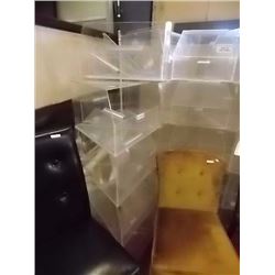 PIE SHAPED DISPLAY BINS - CLEAR